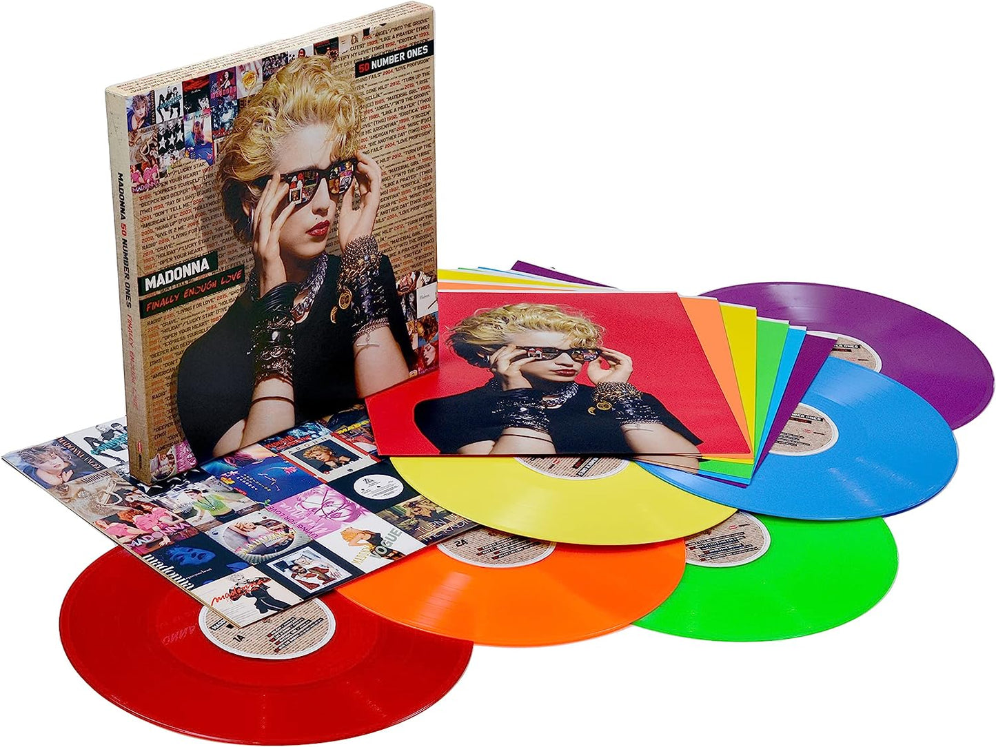 Madonna/Finally Enough Love: Fifty Number Ones (6LP Rainbow Coloured Vinyl) [LP]