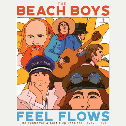 The Beach Boys – Feel Flows - 4 x BLUE & YELLOW COLOURED VINYL LP SET