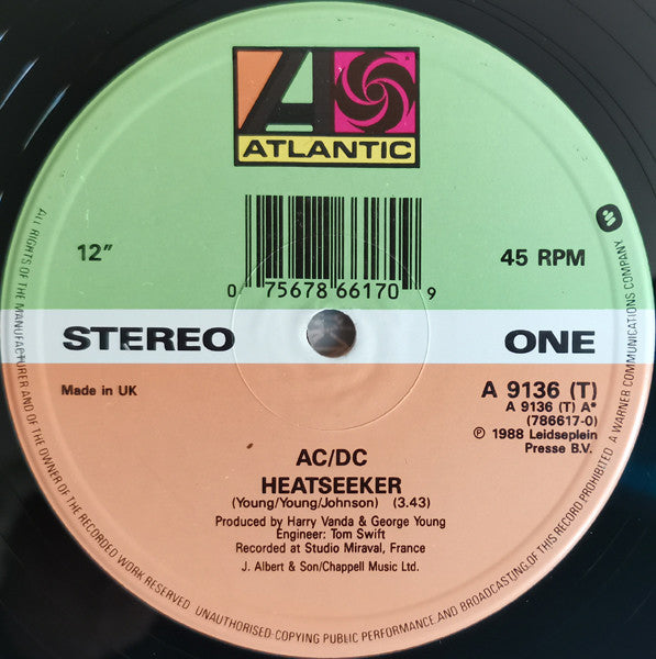 AC/DC – Heatseeker - VINYL 12"