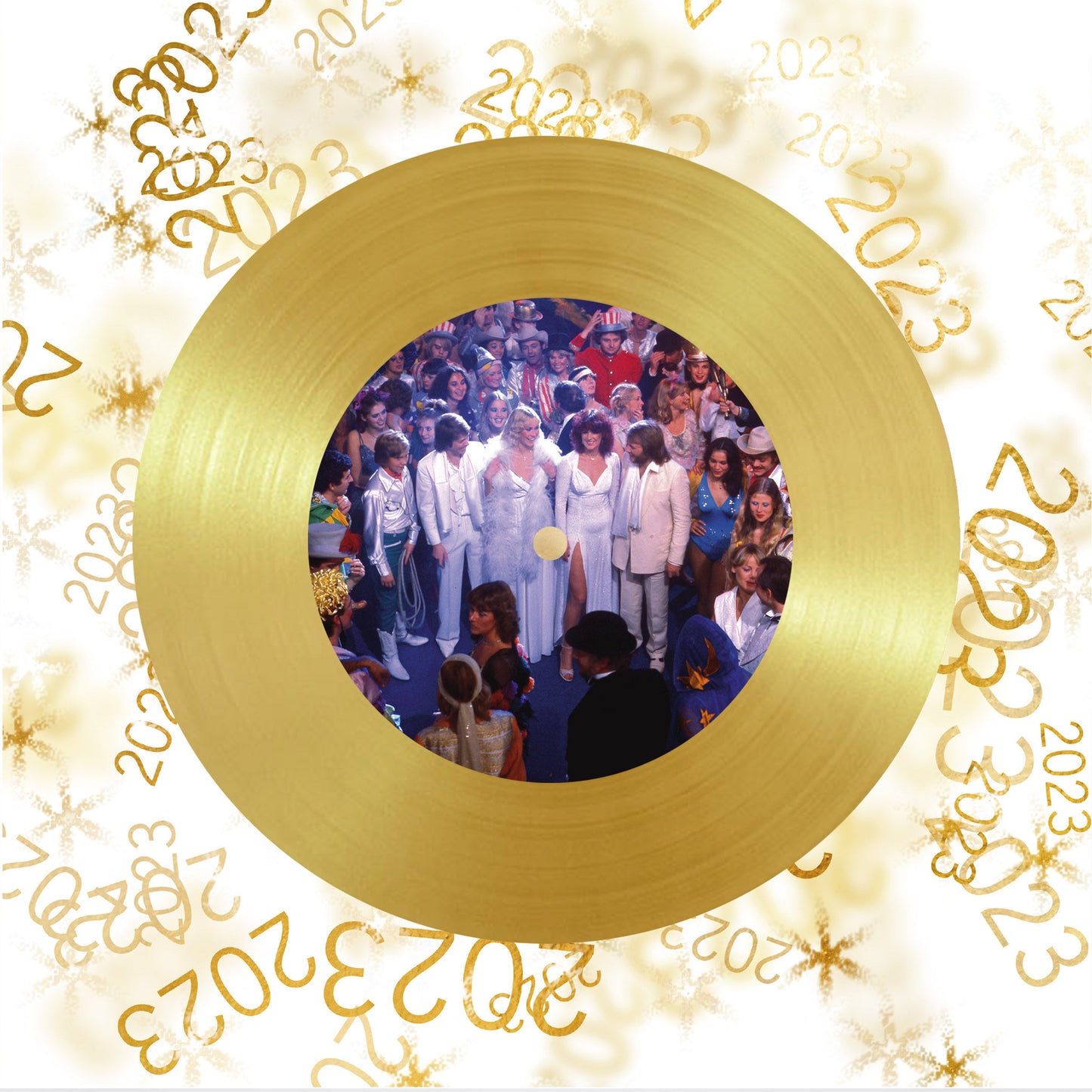 ABBA - Happy New Year - 45T doré