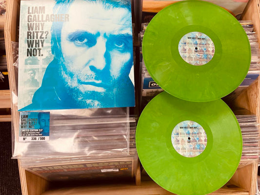 Liam Gallagher – Why Ritz? Why Not. - 2 x FLUORESCENT GREEN COLOURED VINYL LP SET