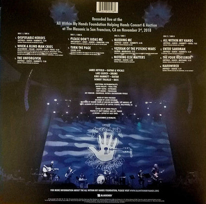 Metallica – Helping Hands... Live & Acoustic At The Masonic -  2 x MARBLED BLUE COLOURED VINYL LP SET