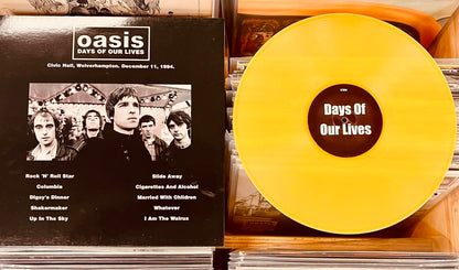 Oasis –  Days Of Our Lives - YELLOW COLOURED VINYL LP