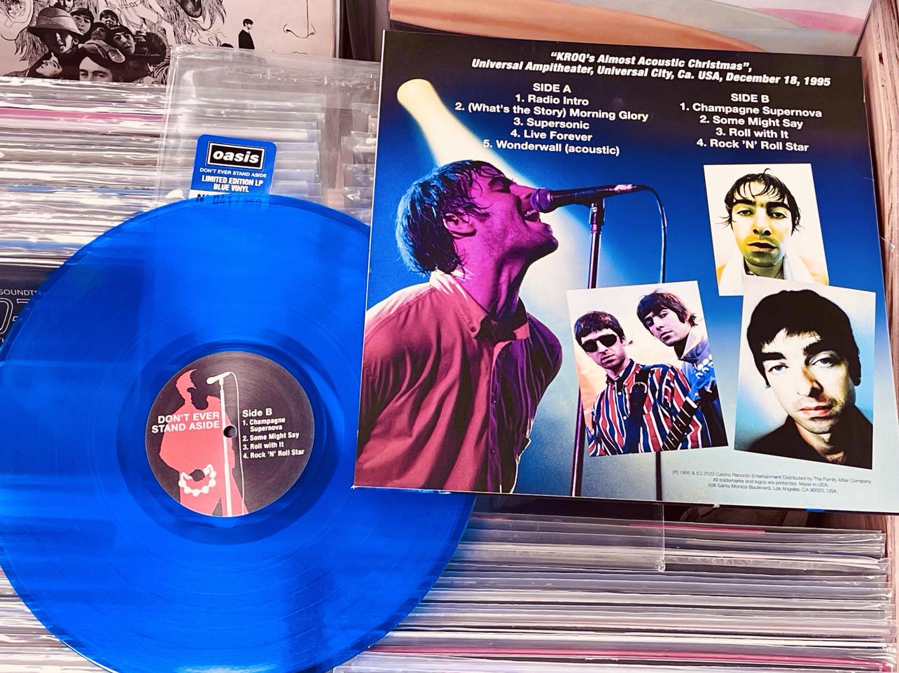 Oasis –  Don’t Ever Stand Aside - BLUE COLOURED VINYL LP