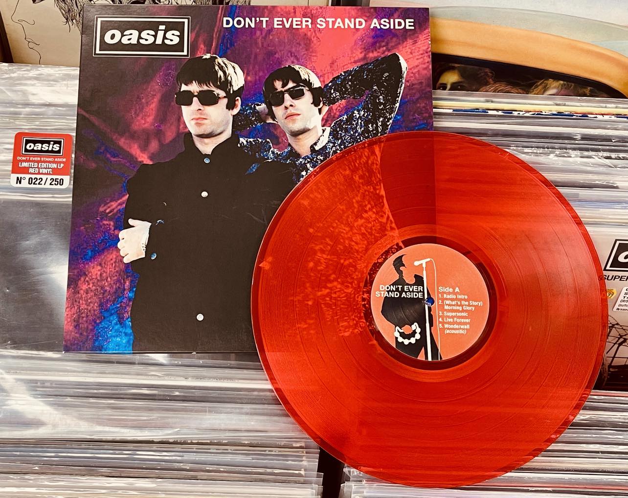 Oasis –  Don’t Ever Stand Aside - RED COLOURED VINYL LP