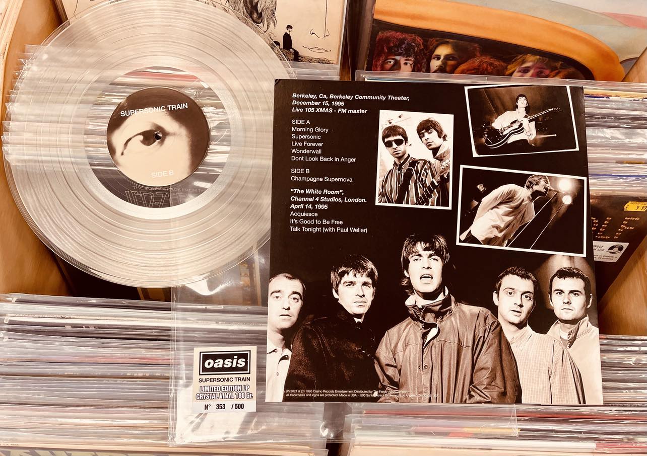 Oasis –  Supersonic Train - CRYSTAL CLEAR COLOURED VINYL LP