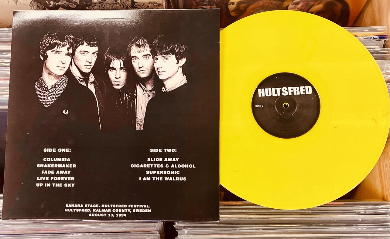 Oasis –  Up In The Sky - YELLOW COLOURED VINYL LP