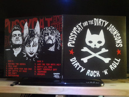 Pussycat And The Dirty Johnsons – Dirty Rock 'n' Roll - RED SPLATTER COLOURED VINYL LP