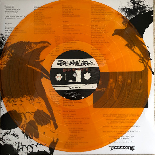 Those Damn Crows – Murder And The Motive - ORANGE COLOURED VINYL LP with SIGNED INSERT