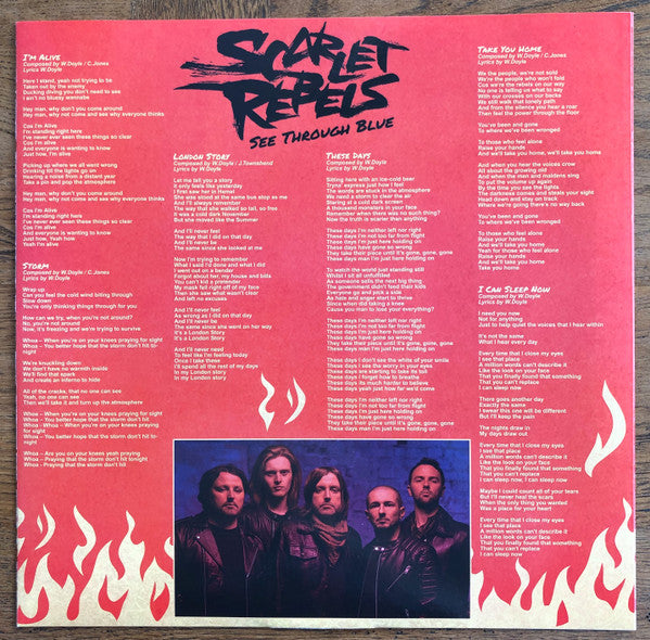 Scarlet Rebels – See Through Blue - MARBLED BLUE COLOURED VINYL LP