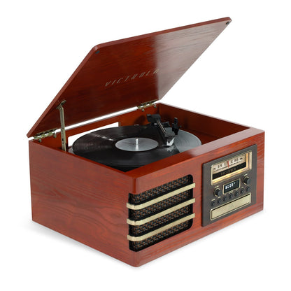 The Ellington Vintage Wood Record Player