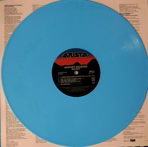 Whitney Houston – Whitney - SKY BLUE COLOURED VINYL LP