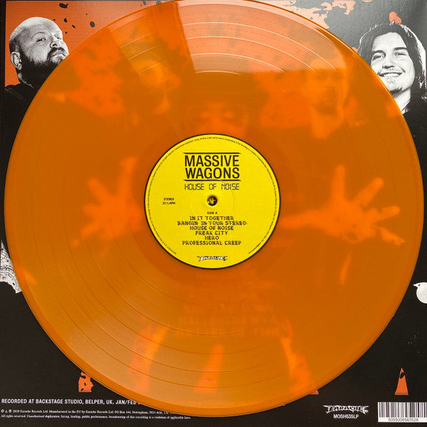 Massive Wagons – House Of Noise - SIGNED ORANGE COVER VINYL LP