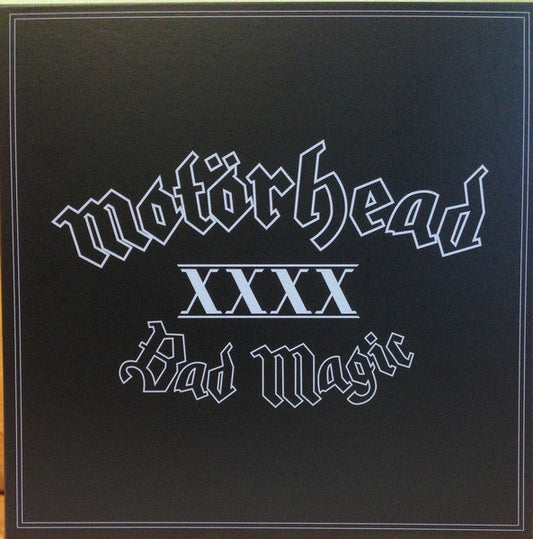 Motorhead – Bad Magic - VINYL LP, CD ALBUM, 2 x PATCHES, POSTER BOX LP SET