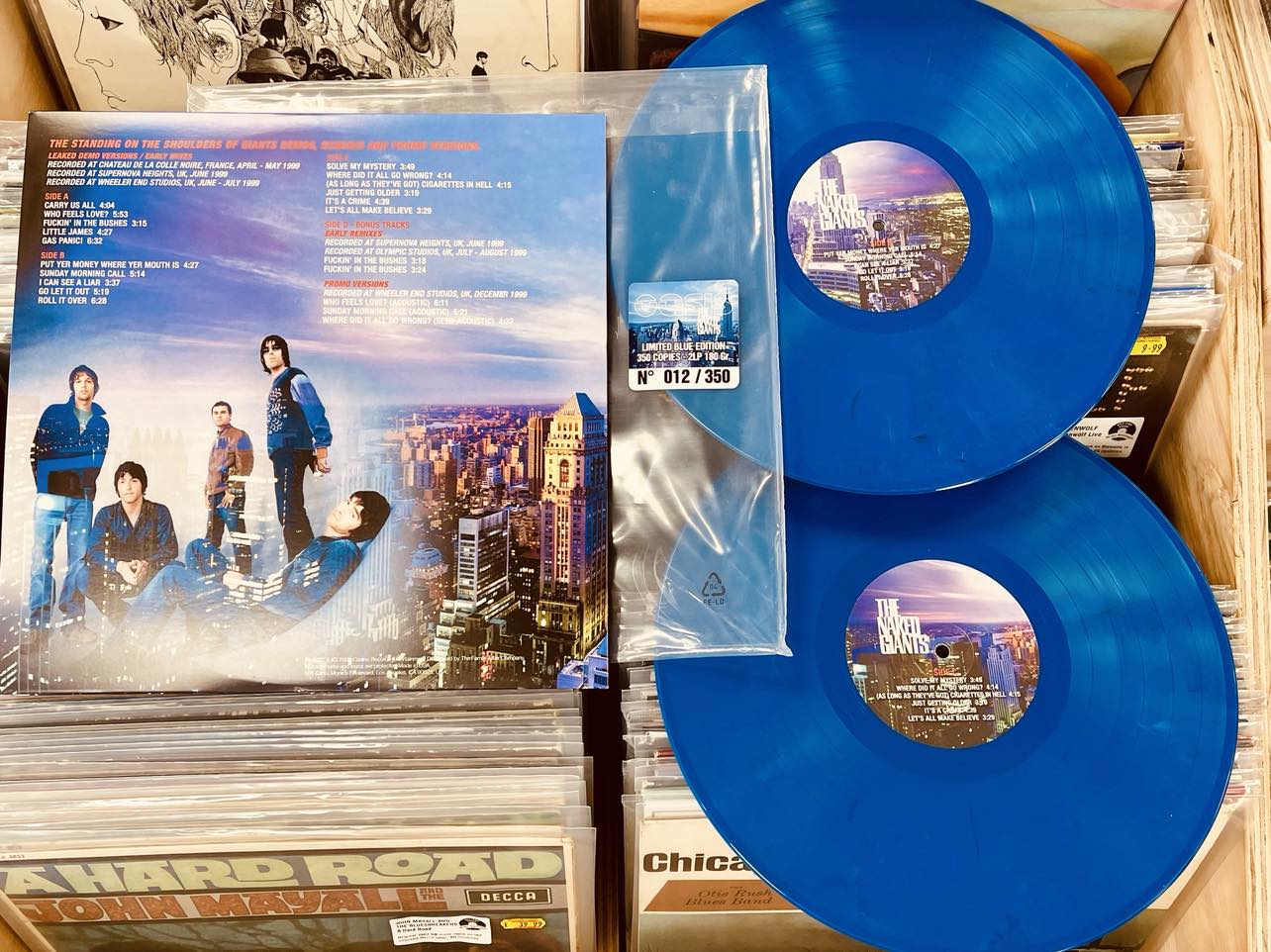 Oasis –  The Naked Giants - 2 x BLUE COLOURED VINYL LP