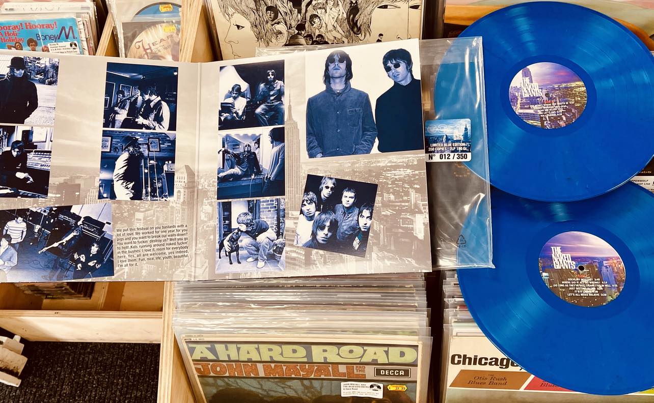 Oasis –  The Naked Giants - 2 x BLUE COLOURED VINYL LP