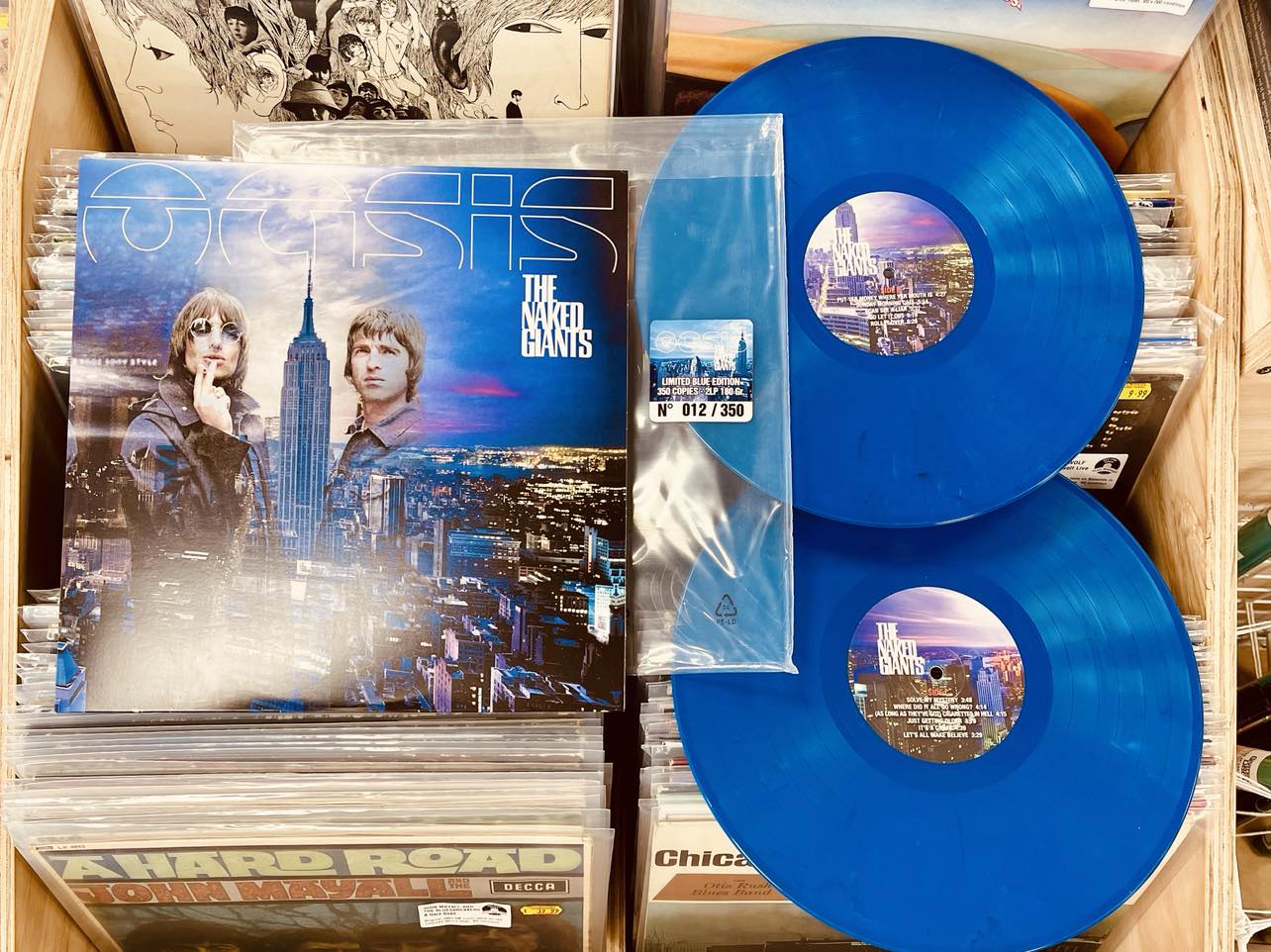 Oasis –  The Naked Giants - 2 x BLUE COLOURED VINYL LP