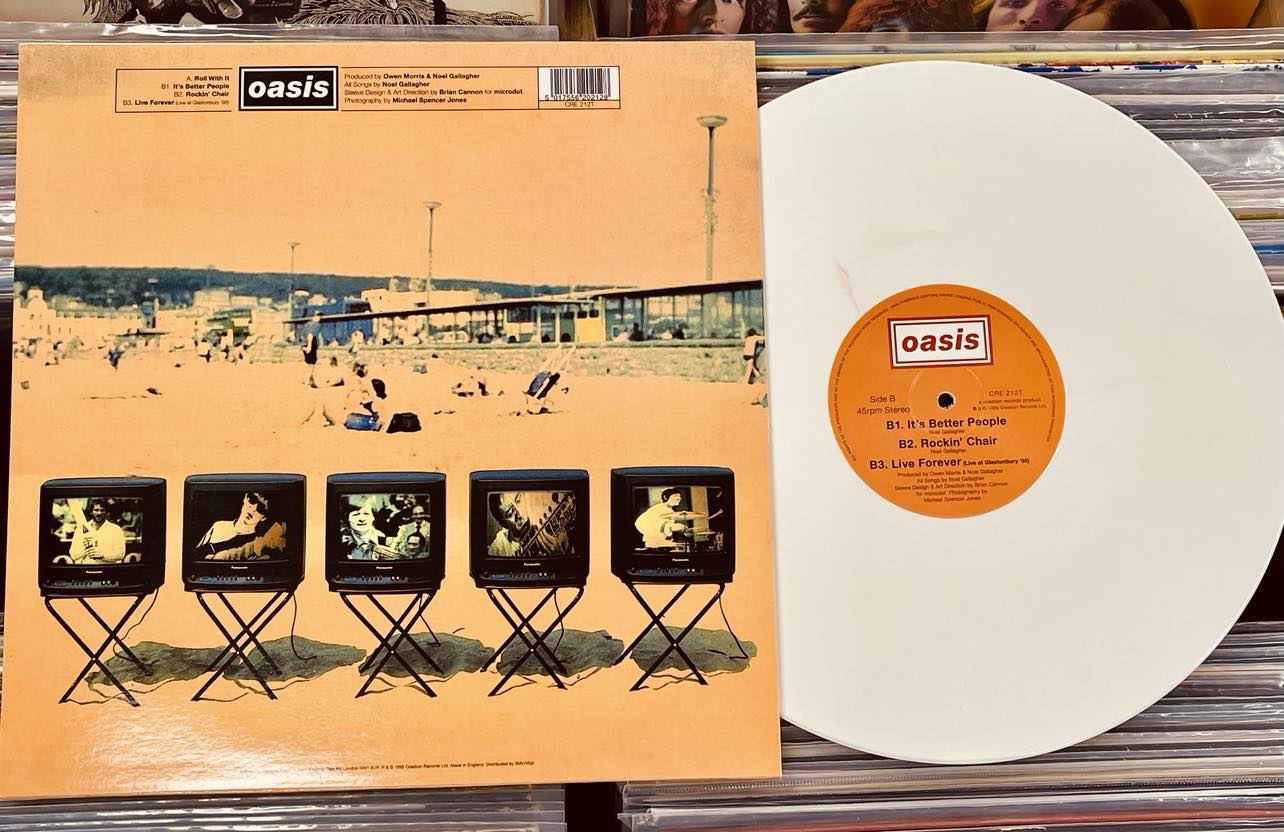 Oasis – Roll With It - WHITE COLOURED VINYL 12"