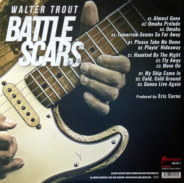 Walter Trout – Battle Scars - 2 x 180 GRAM VINYL LP SET