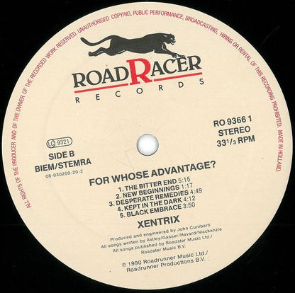 Xentrix – For Whose Advantage?- VINYL LP